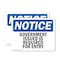 Signmission Government Issued ID Required For Entry OSHA Notice Sign, Plastic, 10in W x 7in L, 2PK OS-2PACK-NS-P-710-L-13156 - alternate 1